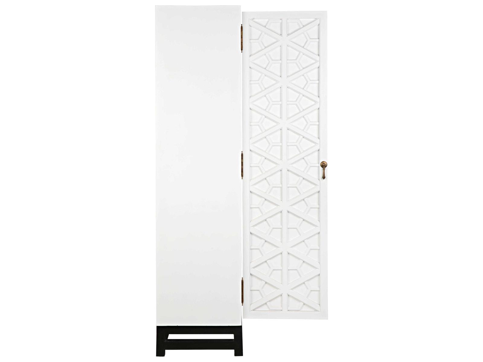 Maharadscha Small Hutch in Solid White with Matte Black Base