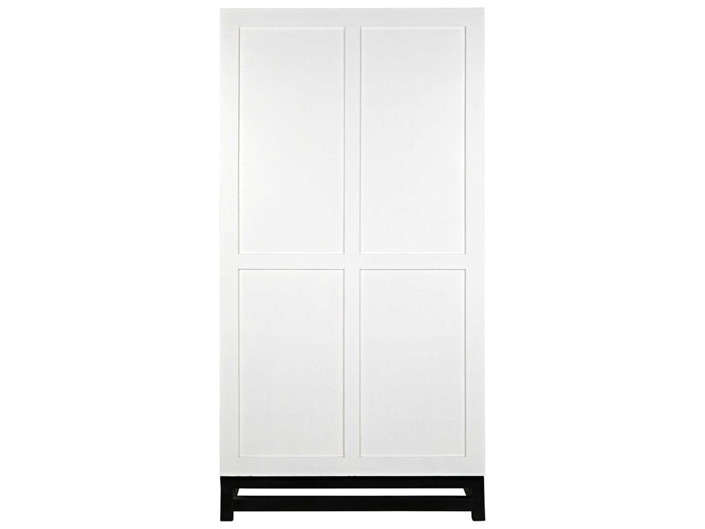Maharadscha Small Hutch in Solid White with Matte Black Base