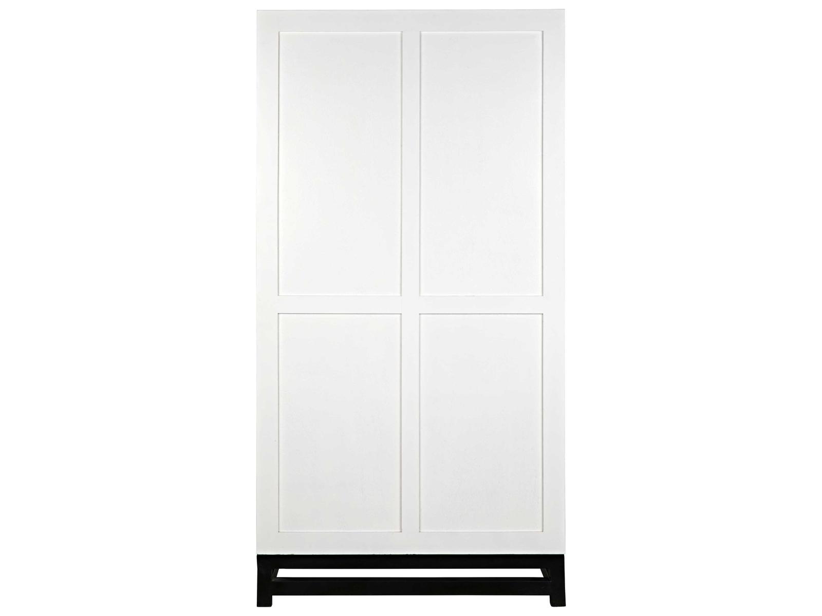 Maharadscha Small Hutch in Solid White with Matte Black Base