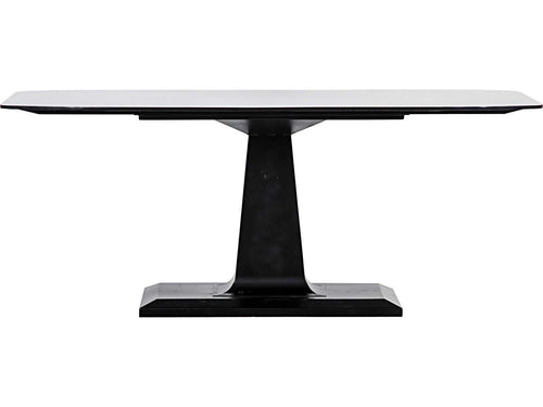 Amboss Rectangle Dining Table in Matte Black Industrial Steel