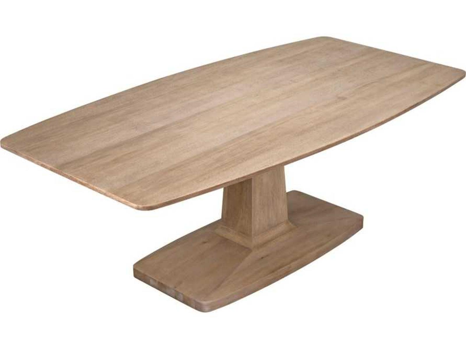 Travis 84-Inch Washed Walnut Rectangular Dining Table