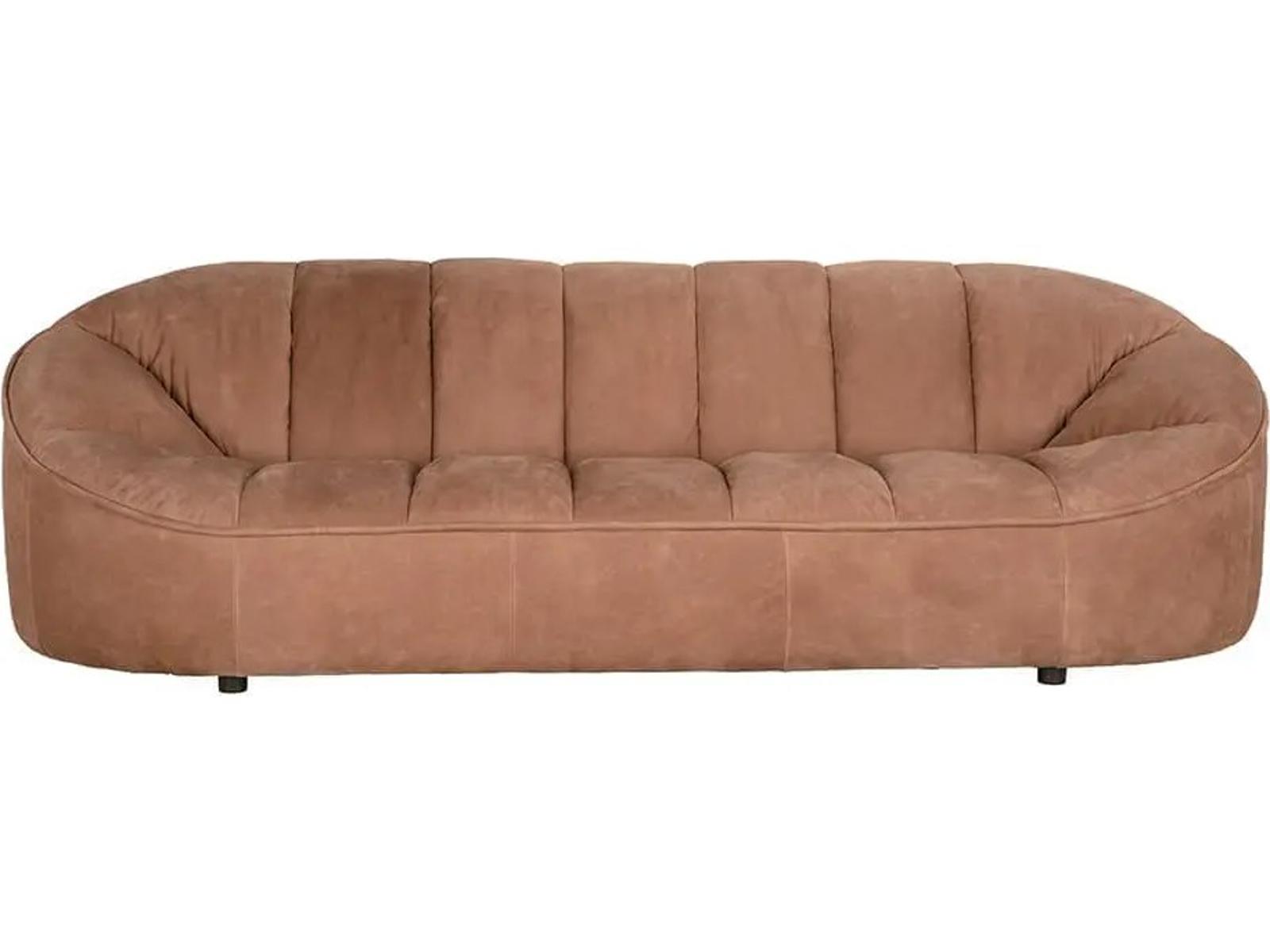 Amadeus 3-Seat Coris Brown Leather Sofa