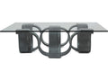 Square Glass Grey Coffee Table