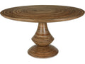 Showtime Round Dining Table in Natural Resin and Rattan
