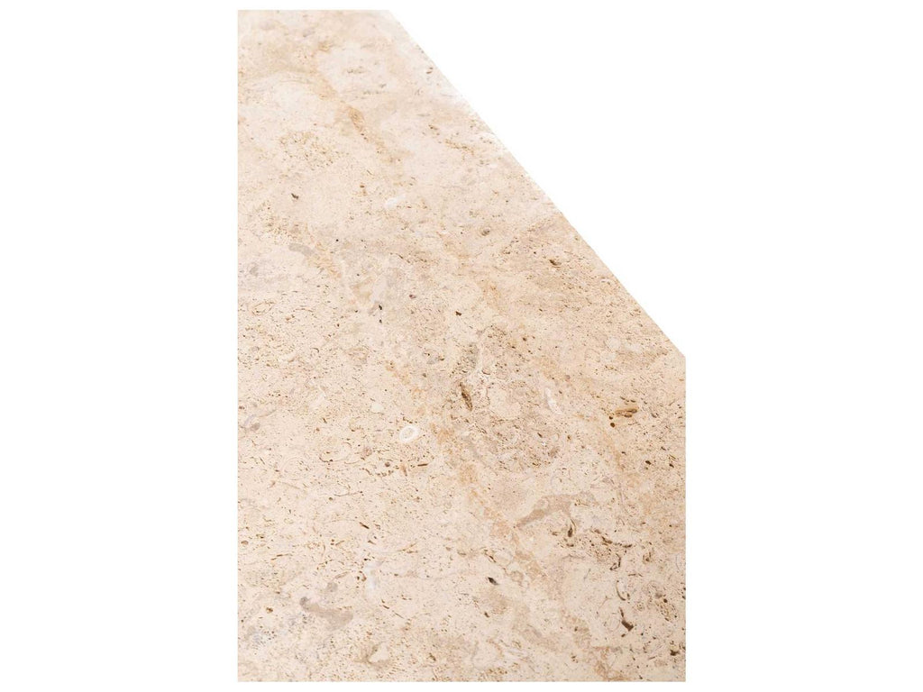 Quincy Rectangular Stone Beige Console Table