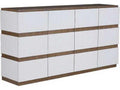 Fairfax 84-Inch Sideboard in Auburn with Textured Front