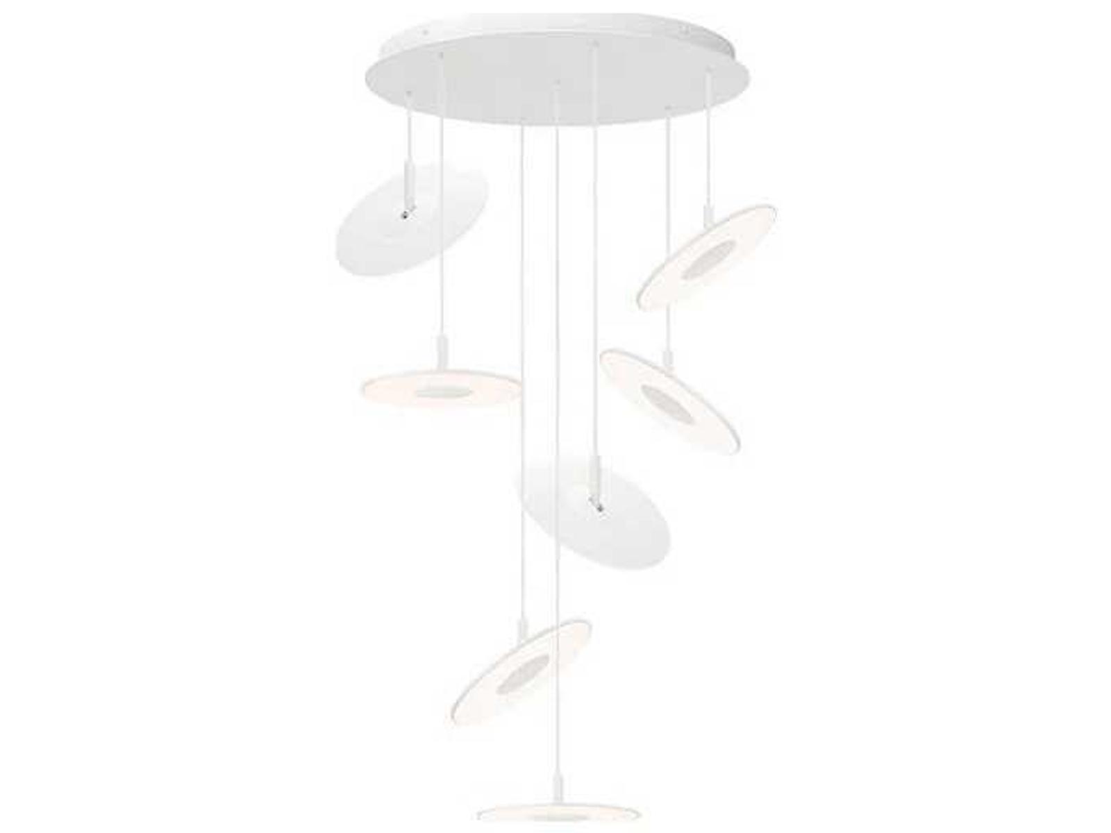 Pablo Circa 7-Light LED Chandelier with 360-Degree Rotation