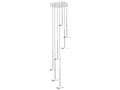 Pablo Sky Solo 5-Light Chrome Linear Chandelier