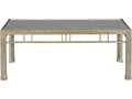 Rectangular Silver Leaf Mirror Coffee Table Antique Silver