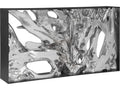 Cast Root Metal Framed Console Table in Silver Leaf