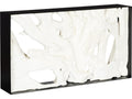 Cast Root Framed Faux Bleached Resin and Iron Console Table