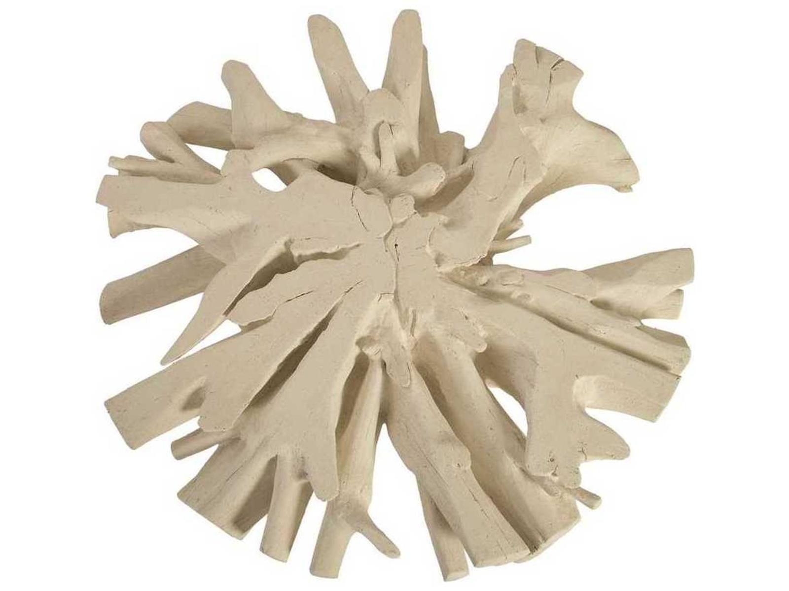 Cast Sonokeling Round Coffee Table in Roman Stone