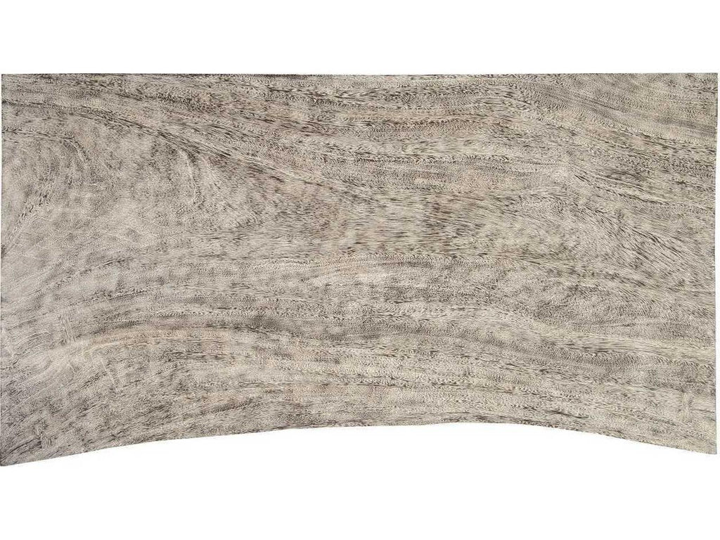 Waterfall Rectangular Coffee Table in Gray Stone Finish