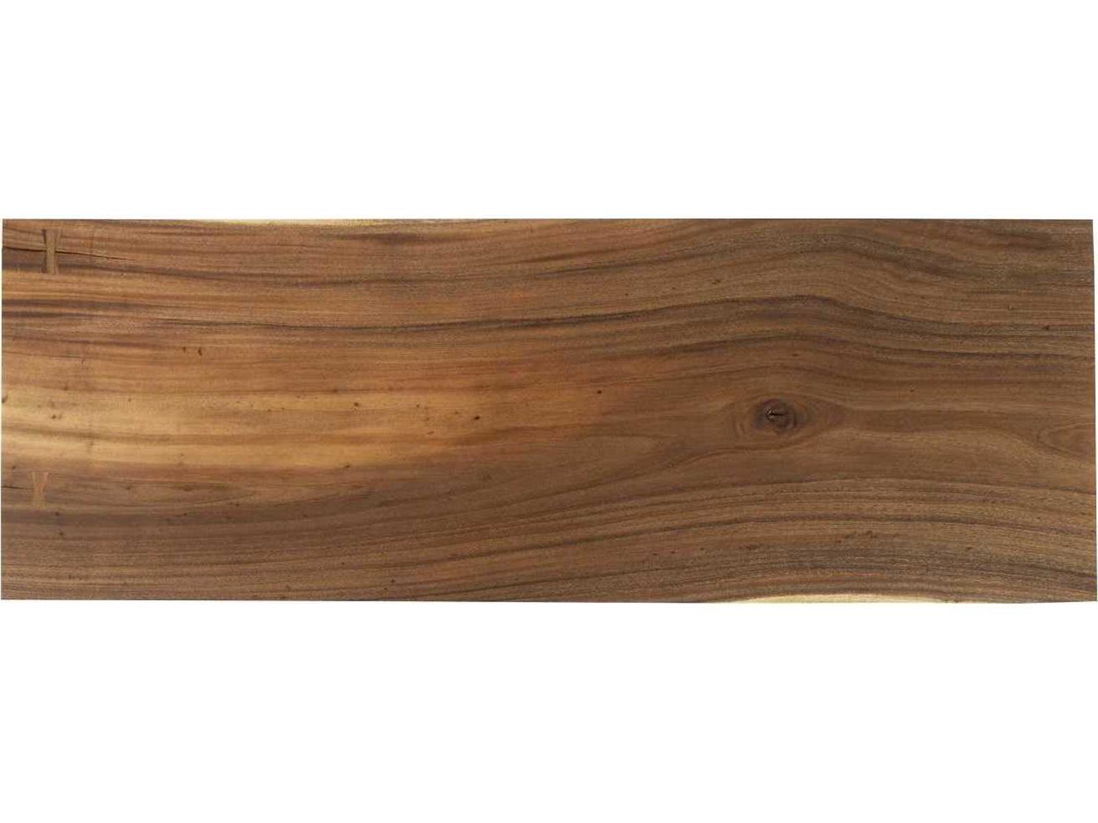 Tapered Rectangular Chamcha Wood Black Console Table