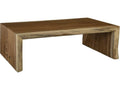 Flow Rectangular Coffee Table in Natural Brown Wood