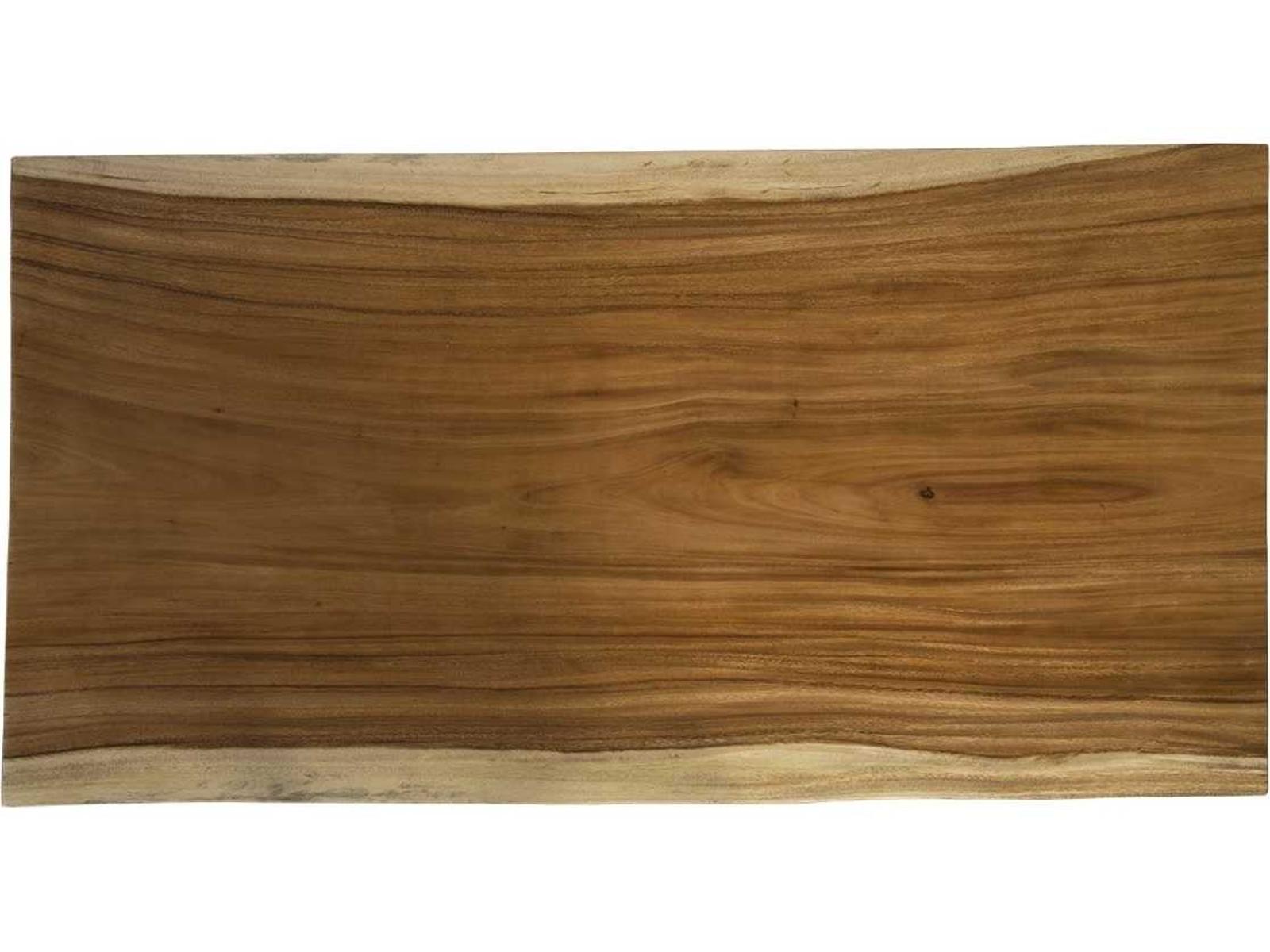 Organic Chamcha Wood Coffee Table Natural Finish