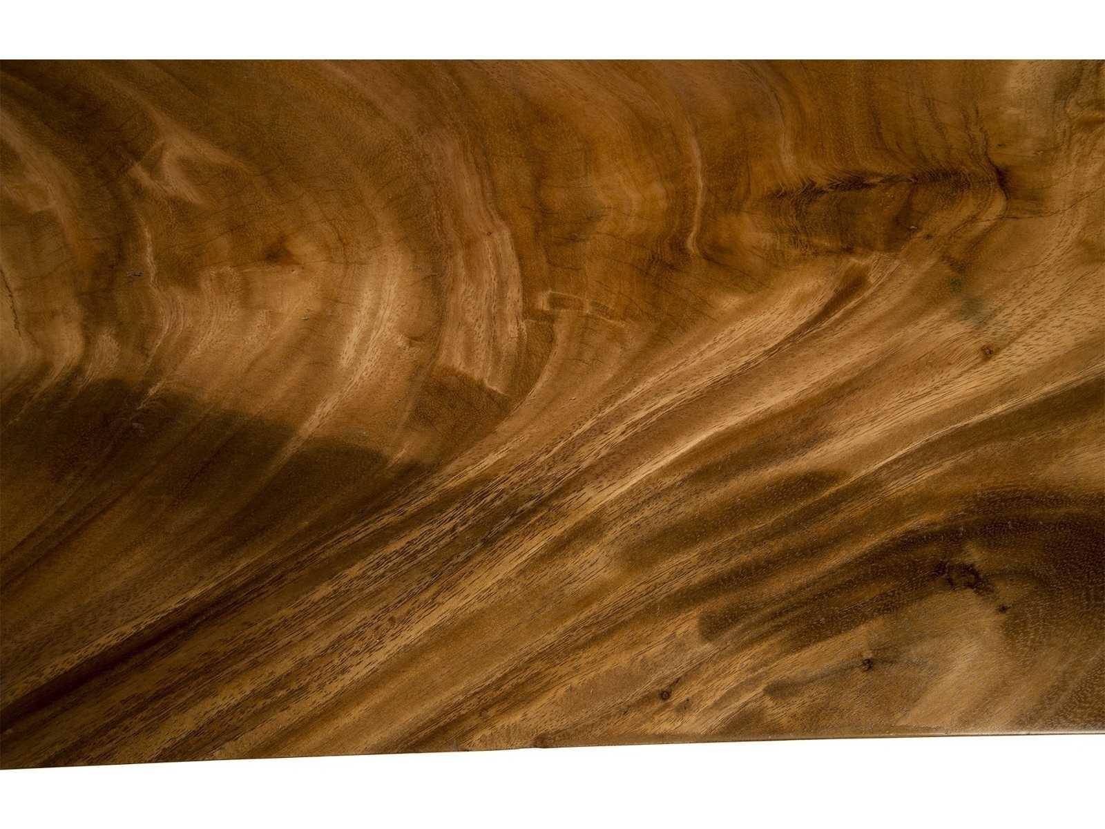 Geometry Rectangular Coffee Table Natural Wood and Black