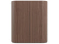 Dedalo Bar Sideboard 55 Inch Walnut with Matt Titanium Finish