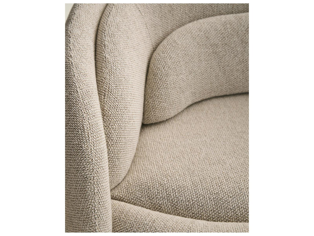 Peonia 2-Seat Sofa in Zea 01 Beige Fabric