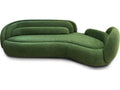 Peonia 117-Inch 3-Seat Fabric Sofa in Green Acacia