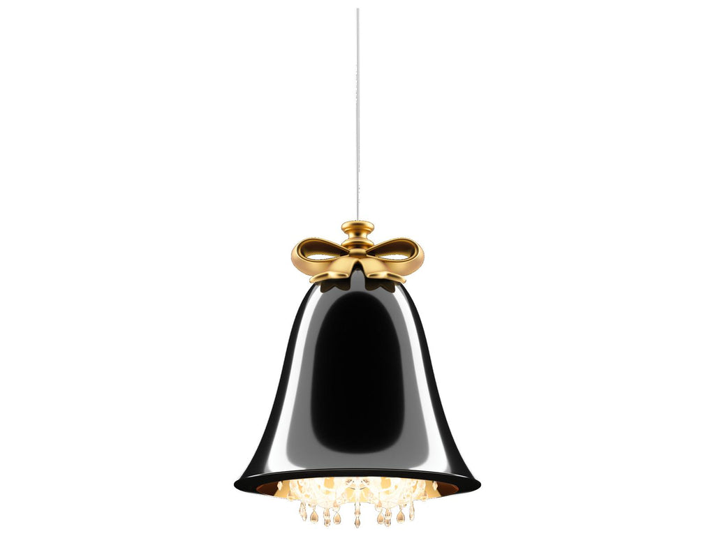 Qeeboo Mabelle 12-Light Bell Chandelier in Black by Marcel Wanders Studio