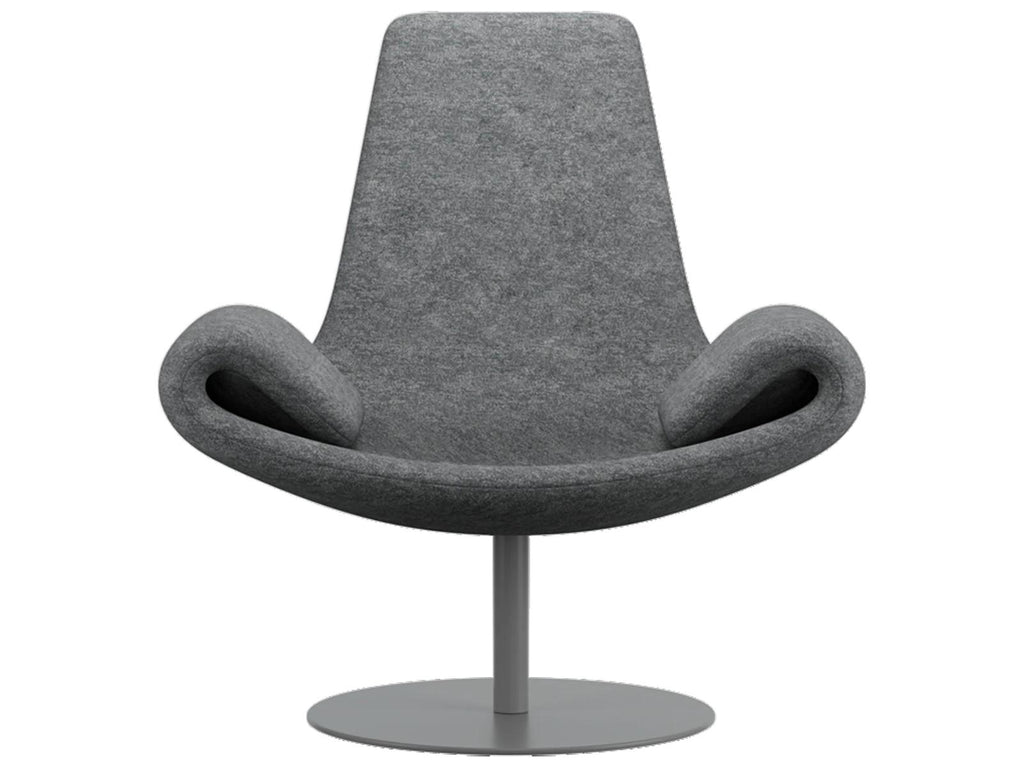 Wing Gray Accent Chair Chaise Lounge by Stefano Giovannoni