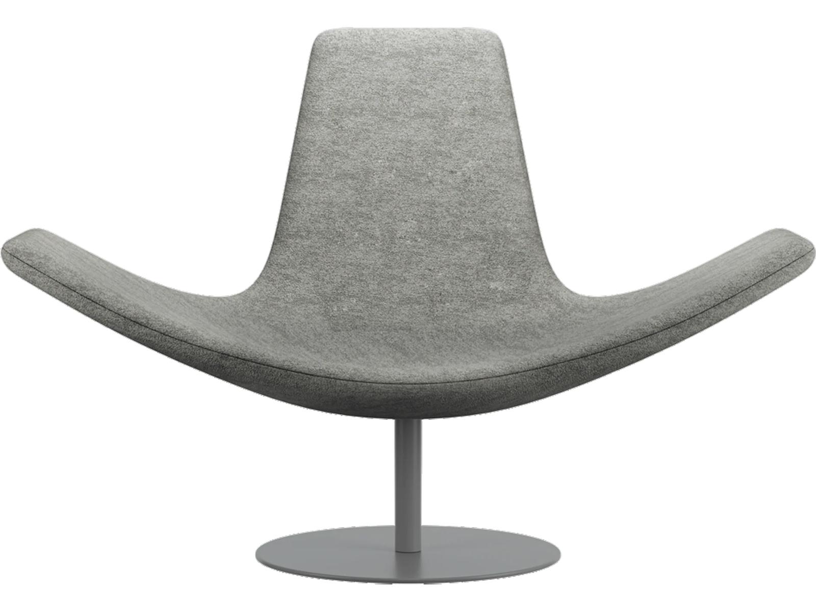 Wing Transformable Accent Chair in Gray with Swivel Base