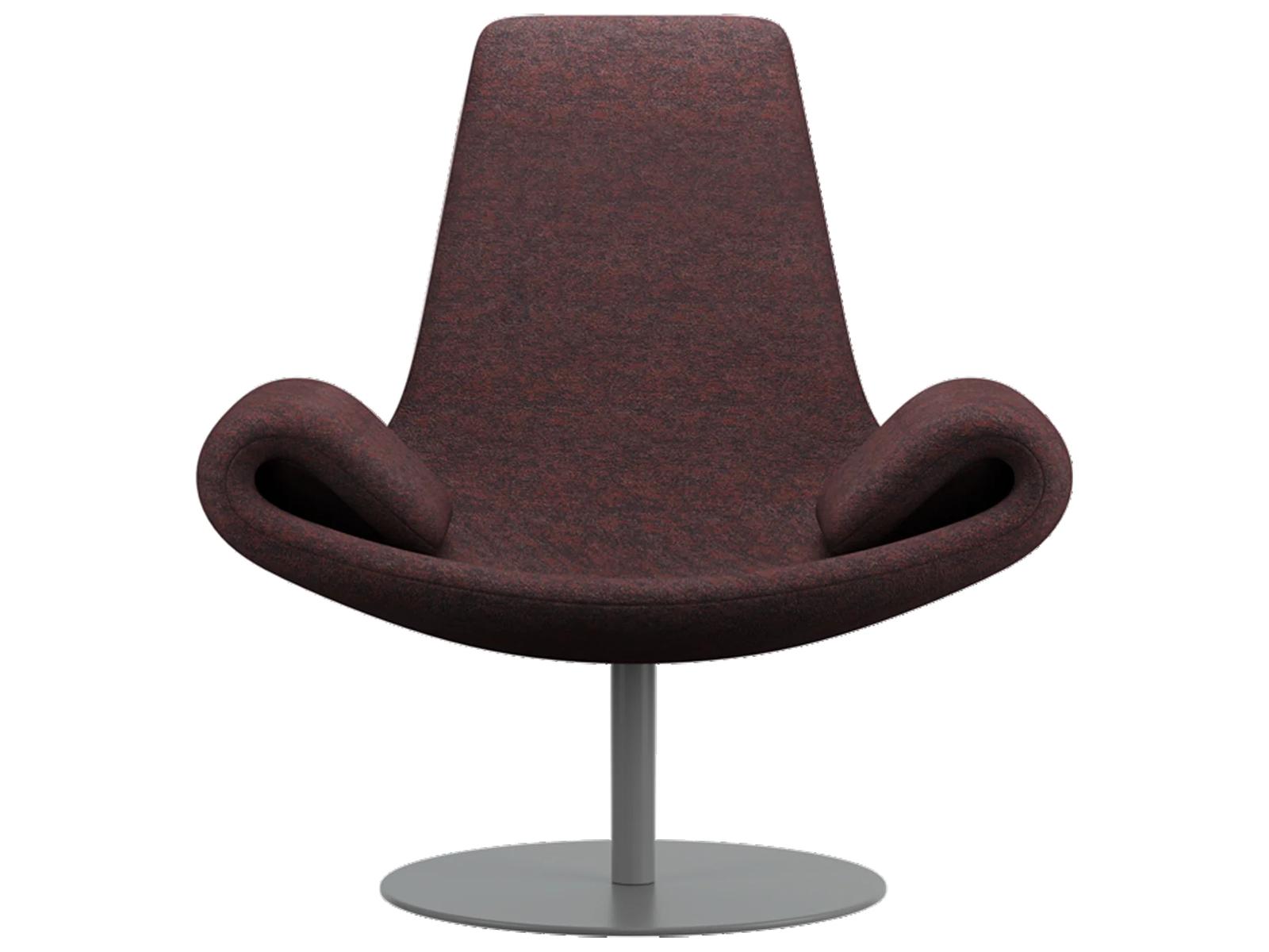 Wing Transformable Accent Chair in Burgundy Kvadrat Fabric