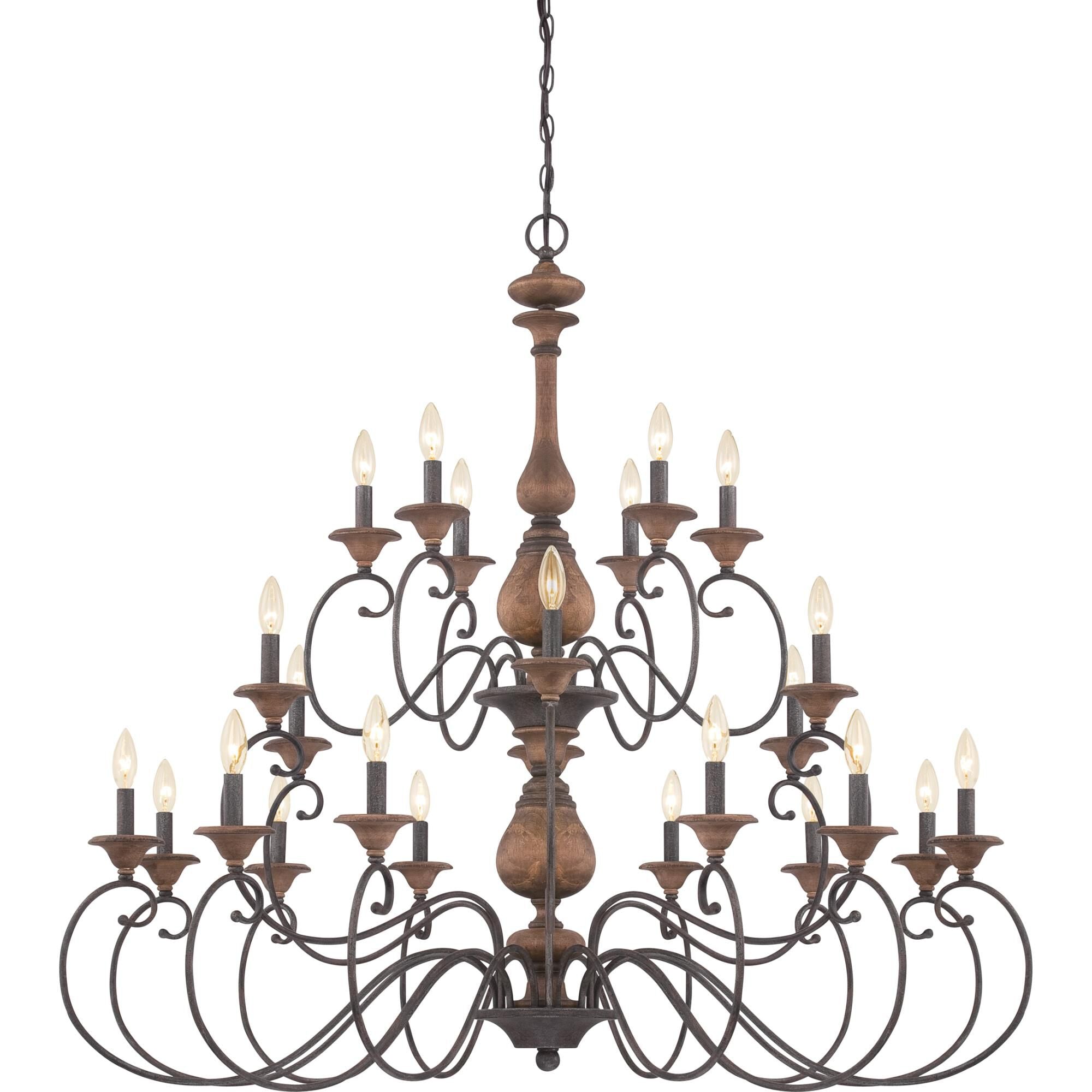 Quoizel Auburn 48 Inch 24 Light Chandelier Cp121484