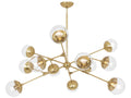 Robert Abbey Celeste 12-Light Modern Brass Globe Sputnik Chandelier