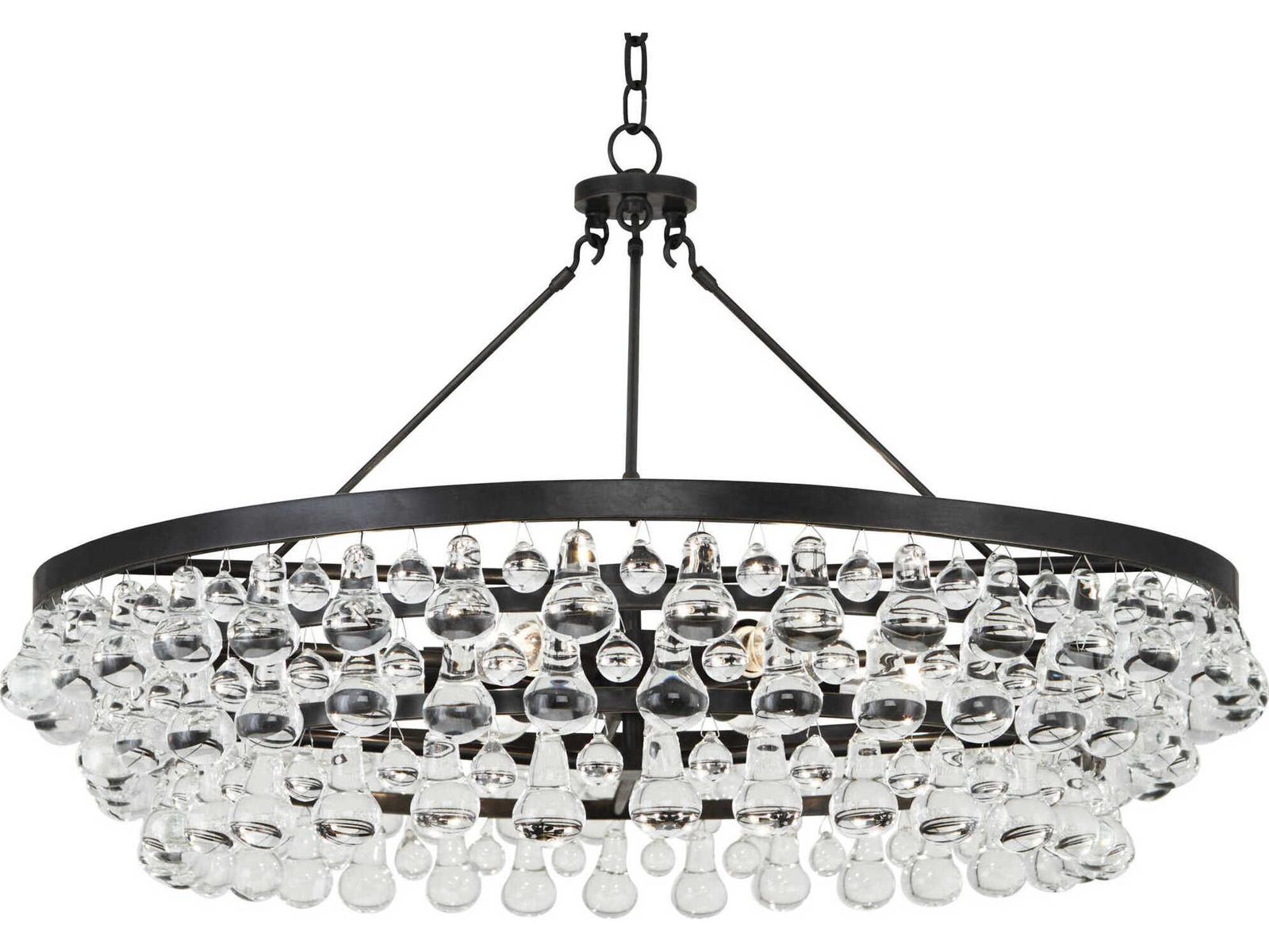 Robert Abbey 6-Light Bling Chandelier in Deep Patina Bronze