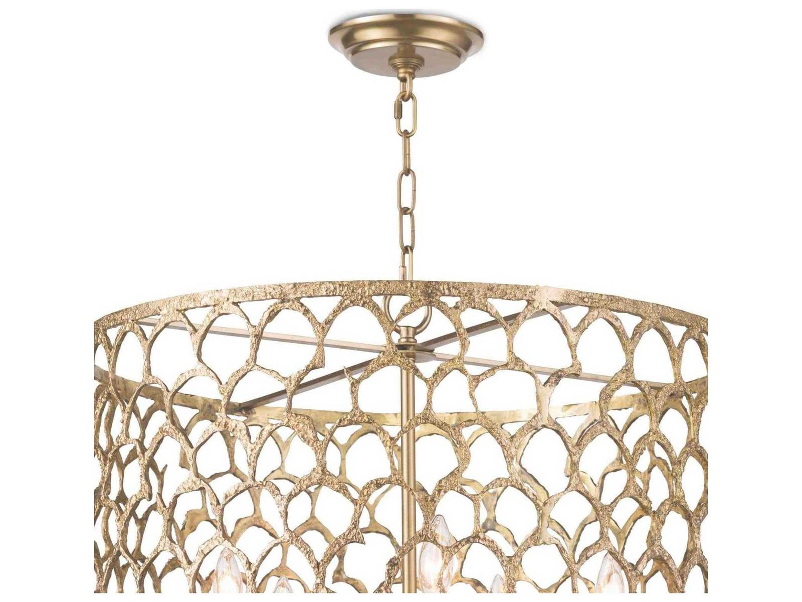 Regina Andrew 5-Light Cabana Drum Chandelier in Natural Brass
