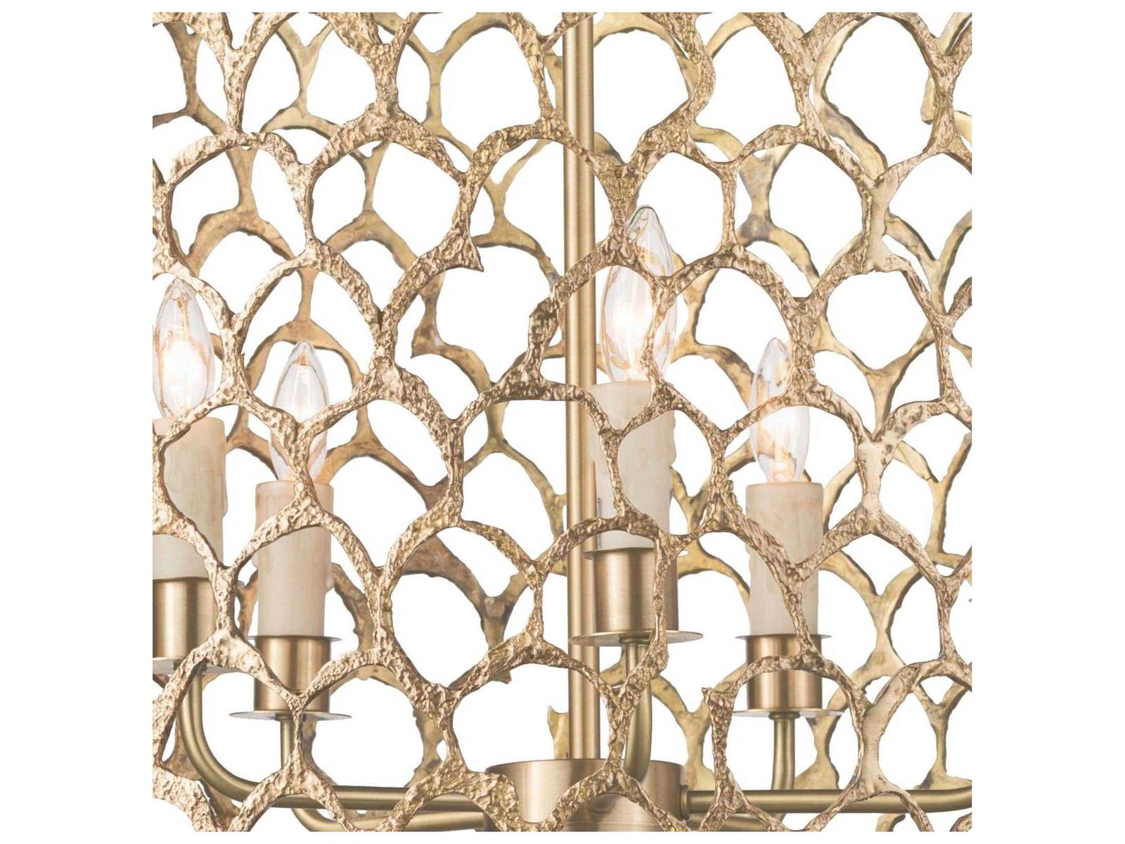 Regina Andrew 5-Light Cabana Drum Chandelier in Natural Brass