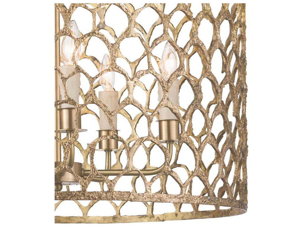 Regina Andrew 5-Light Cabana Drum Chandelier in Natural Brass
