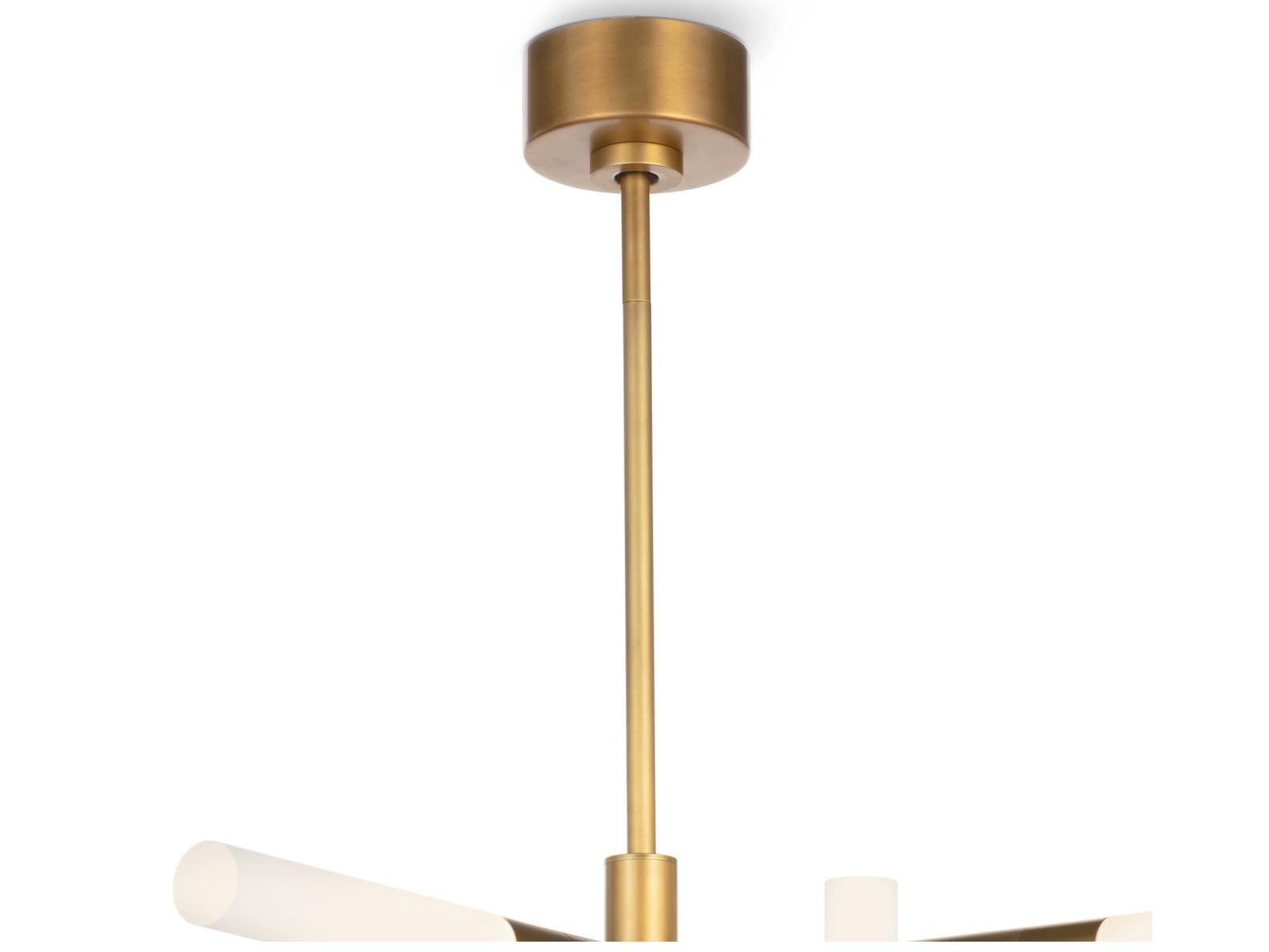 Regina Andrew Cass 8-Light Natural Brass Geometric Chandelier