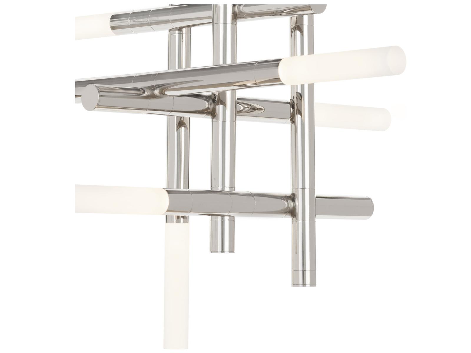 Regina Andrew 8-Light Cass Geometric Chandelier in Polished Nickel