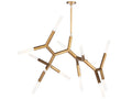 Regina Andrew Traveler 13-Light Chandelier in Natural Brass with Frosted Acrylic