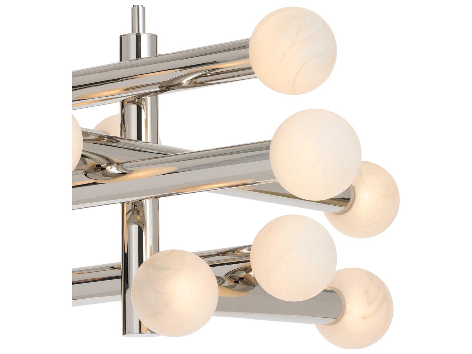 Regina Andrew Dion 12-Light Polished Nickel Globe Tiered LED Chandelier