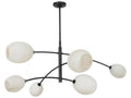 Regina Andrew Artemis 6-Light Chandelier in Oil Rubbed Bronze with Alabaster Glass