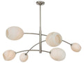 Regina Andrew 6-Light Artemis Chandelier in Polished Nickel with Alabaster Glass