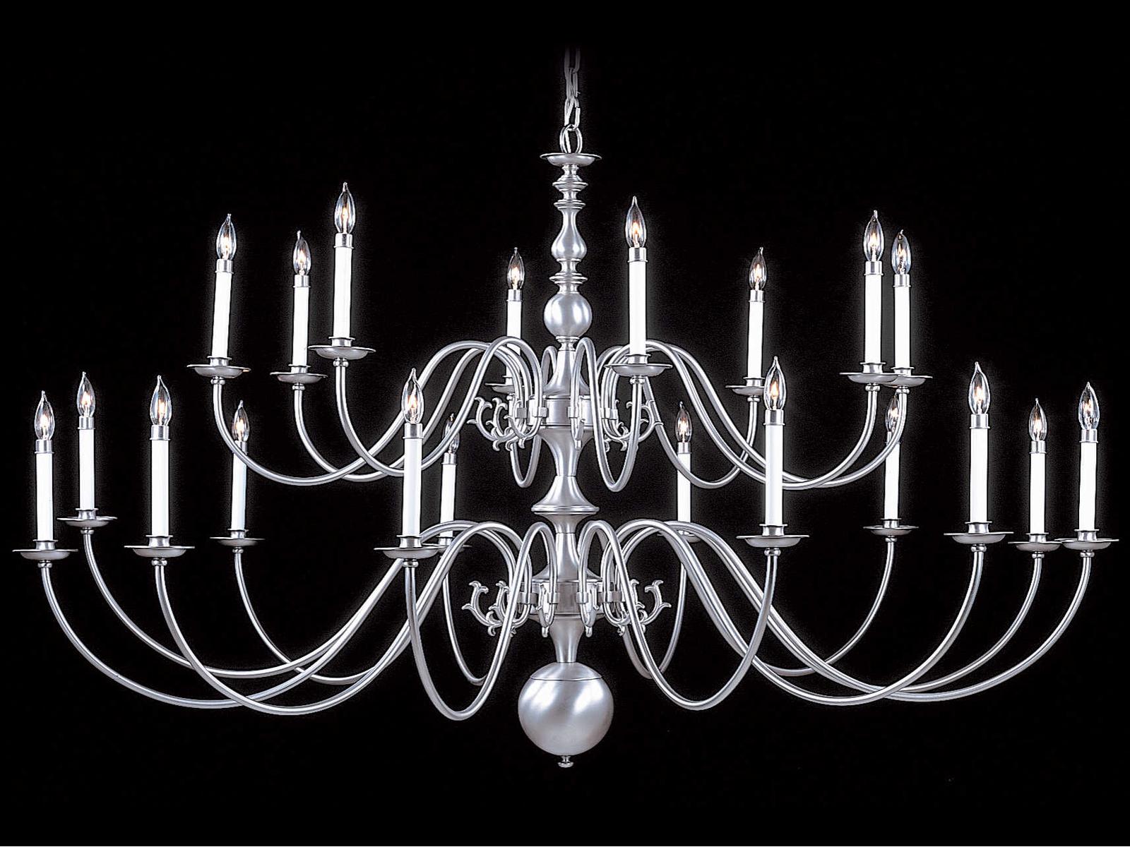 Framburg Jamestown 20-Light Chandelier Colonial Style