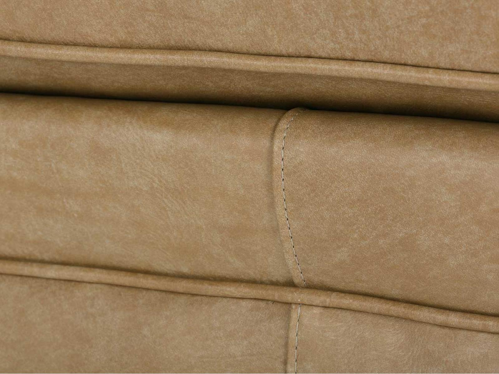Kara Brown Leather Accent Chair with Track Arms