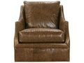 Kara Swivel Leather Accent Chair