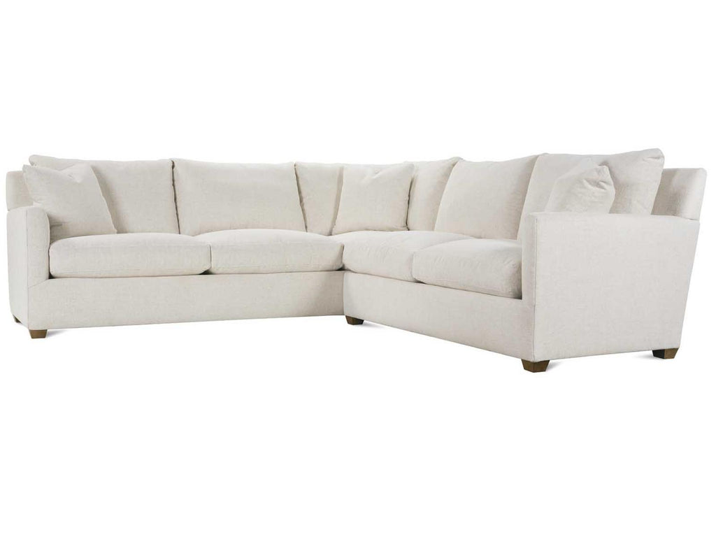 Lilah 2-Piece Cream Upholstered Sectional Sofa