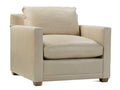 Sylvie Beige Leather Accent Chair
