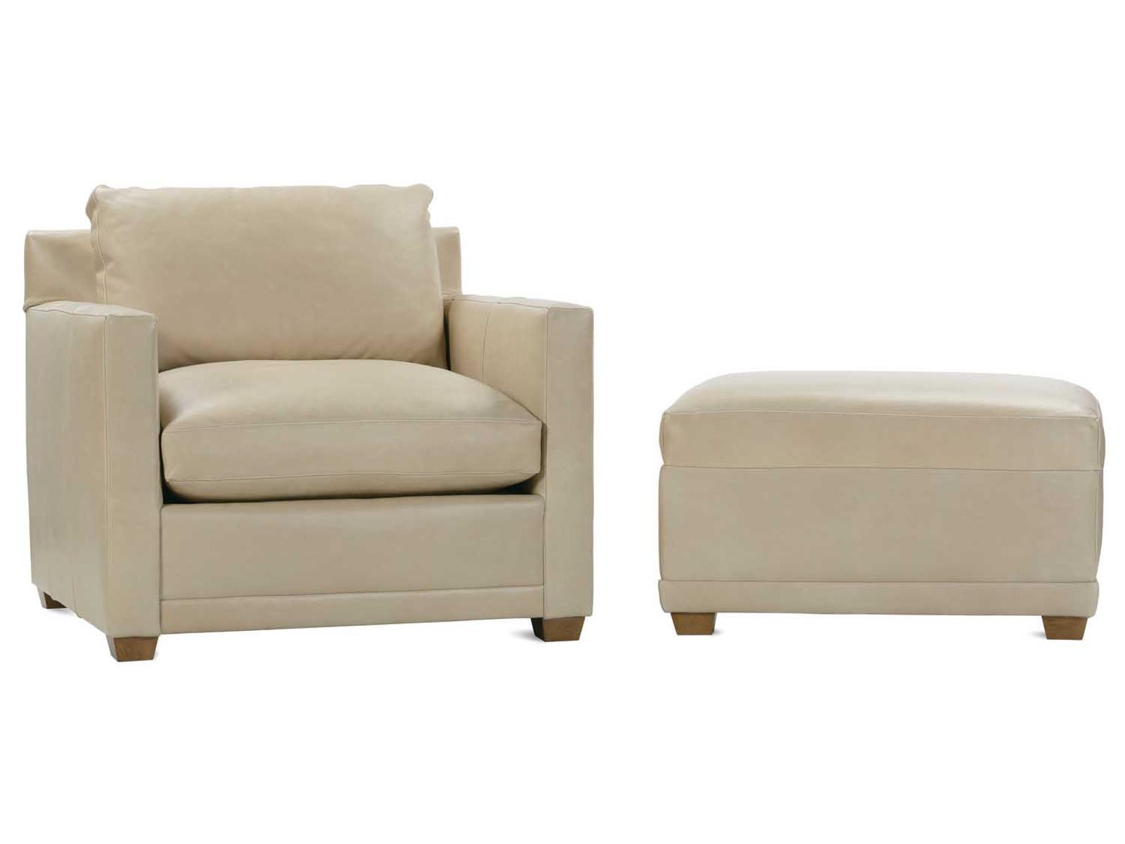 Sylvie Beige Leather Accent Chair
