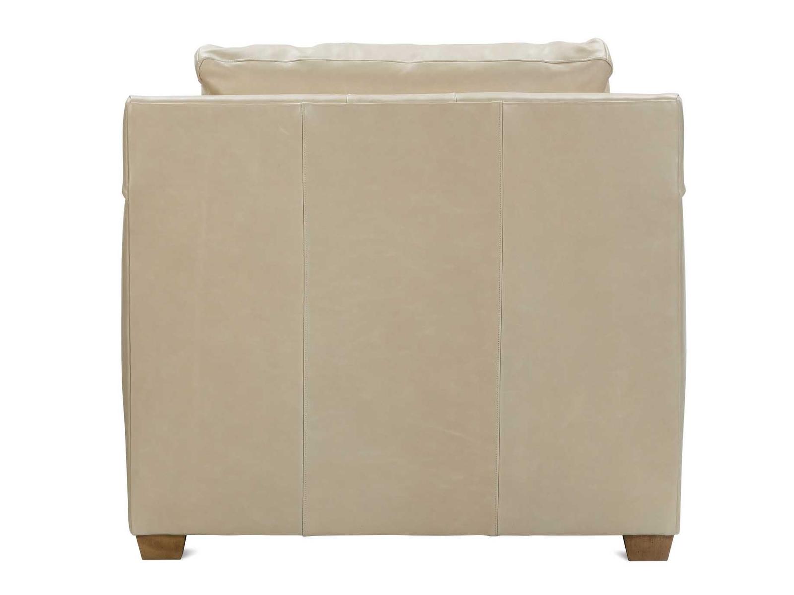 Sylvie Beige Leather Accent Chair