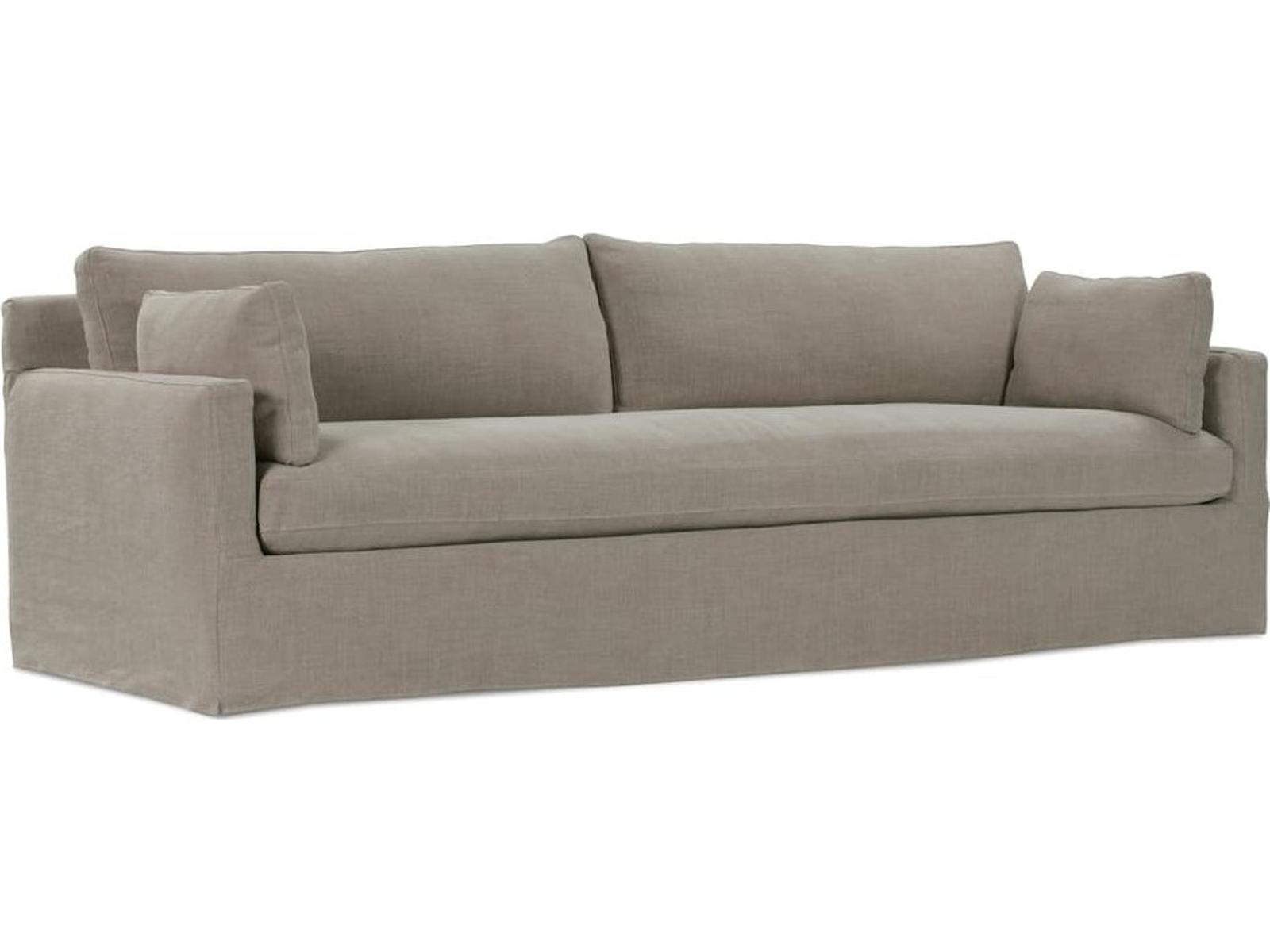 Sylvie 4-Seat Upholstered Bench Cushion Sofa in Gray