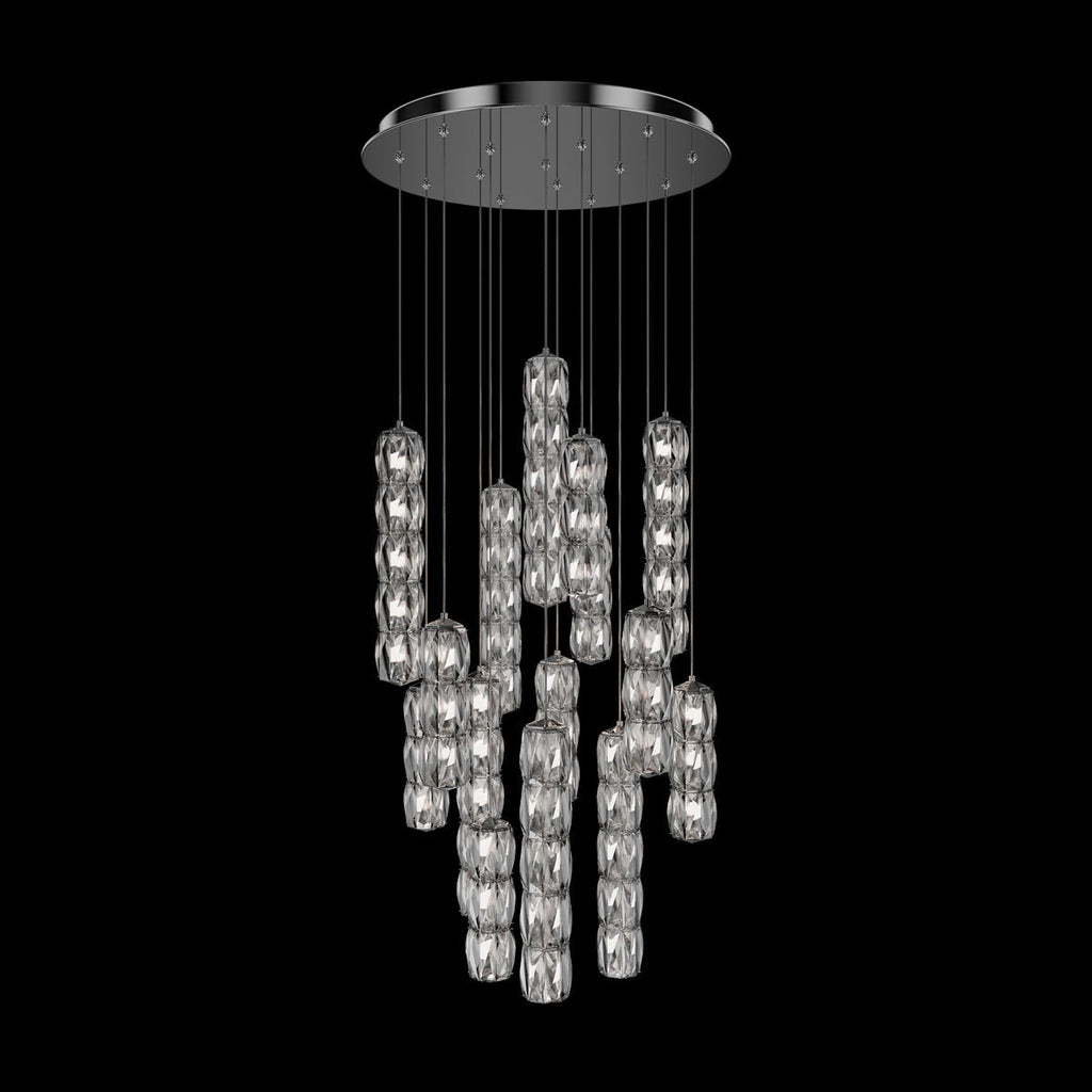 Schonbek Verve 15-Light Round Multi-Light Pendant