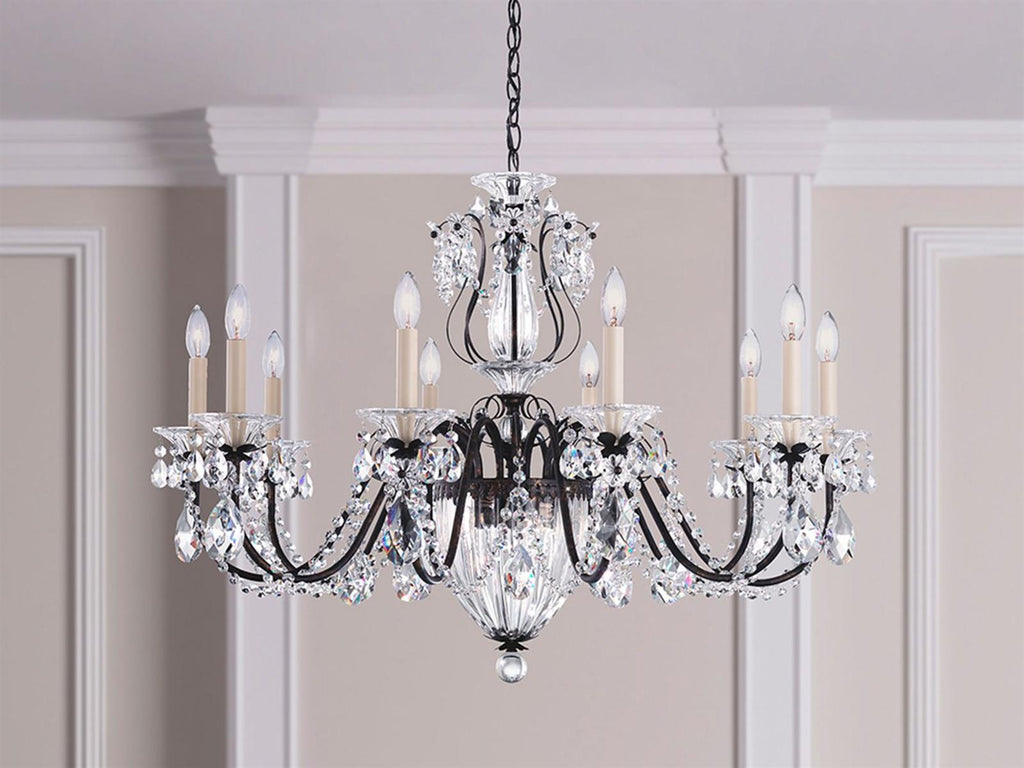 Schonbek Bagatelle 13-Light Chandelier with Heritage Handcut Crystal